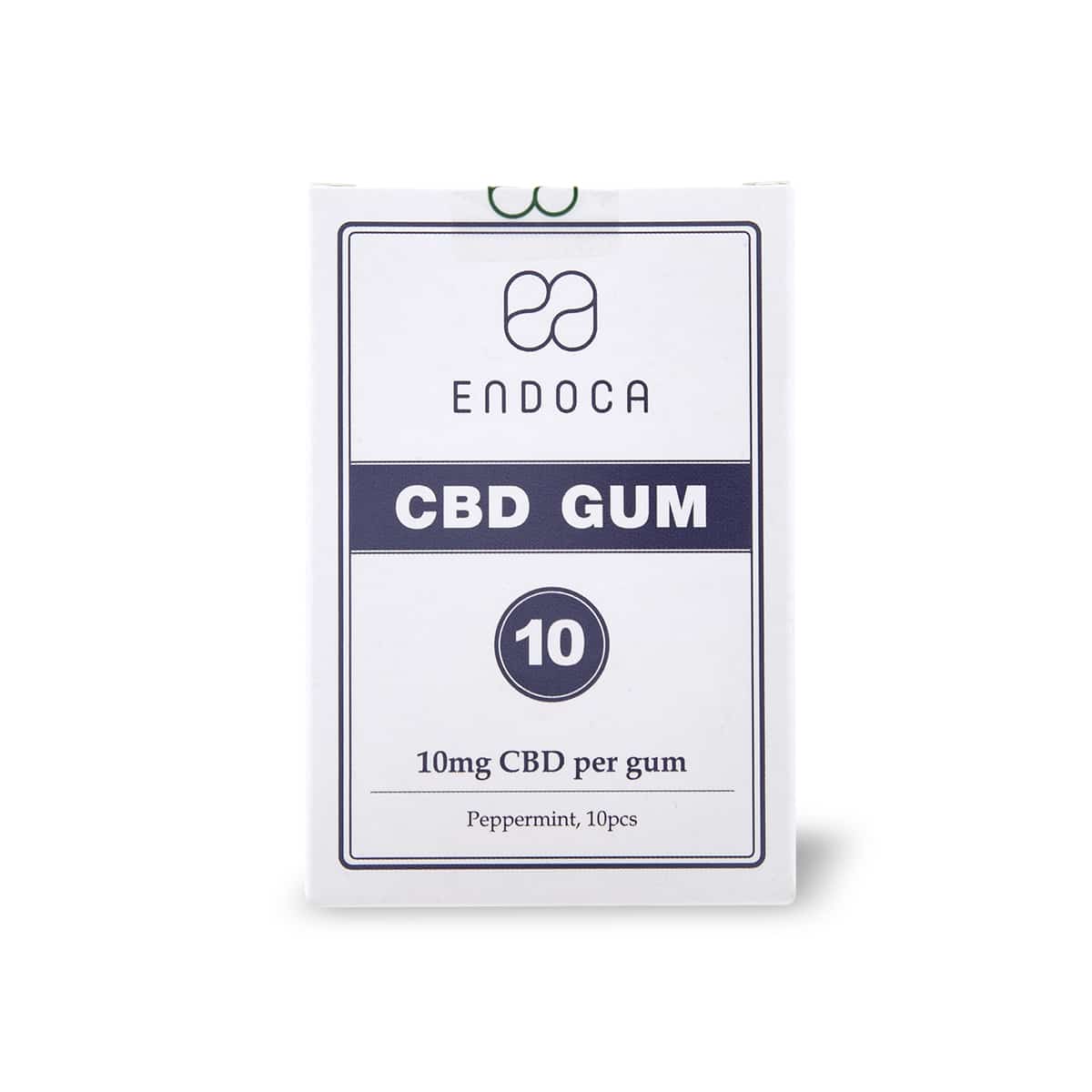 Endoca - Goma de mascar CBD (10 unidades) - Sabor menta