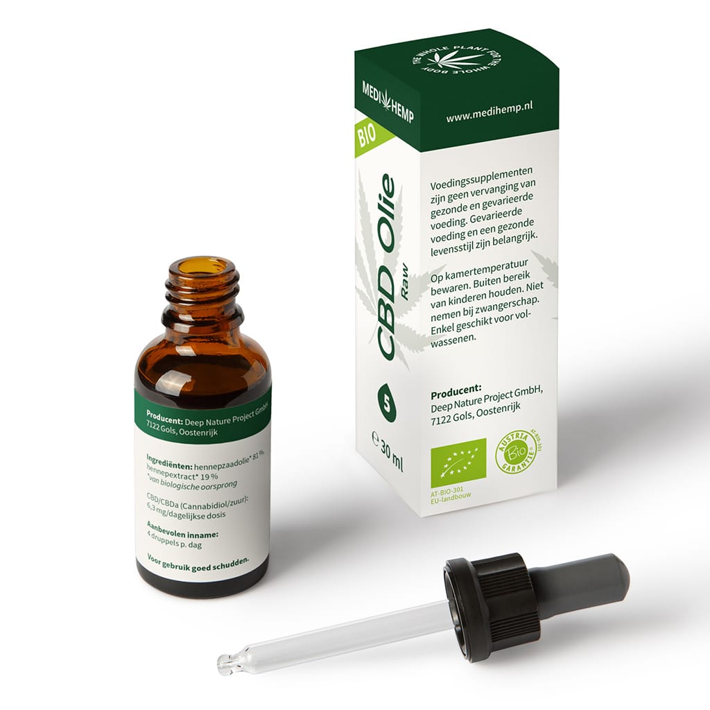 Medihemp - Aceite de CBD RAW 5% (30ml) - Imagen 3