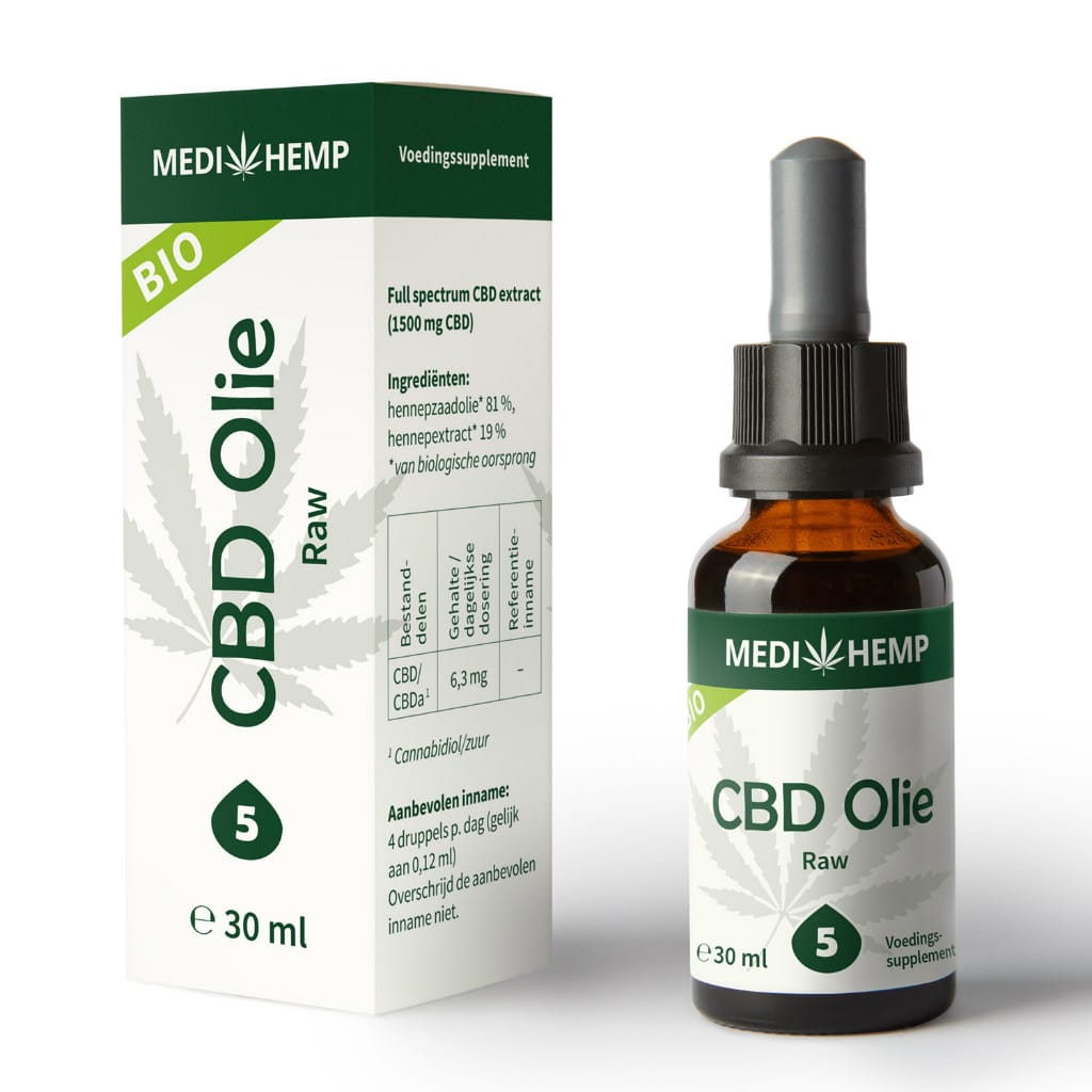 Medihemp - Aceite de CBD RAW 5% (30ml) - Imagen 2